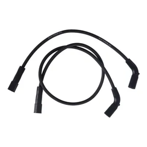 Standard Blue Streak, XXX spark plug wire set. Black, white print