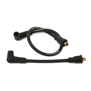 Standard Blue Streak, XXX spark plug wire set. Black, white print