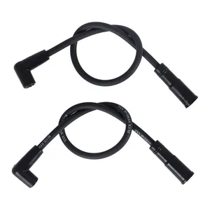 Standard Blue Streak, XXX spark plug wire set. Black, white print
