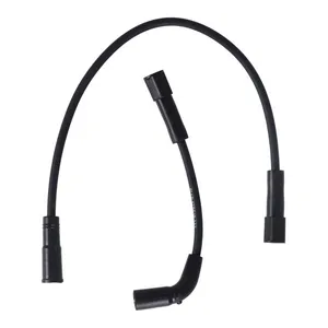 Standard Blue Streak, XXX spark plug wire set. Black, white print