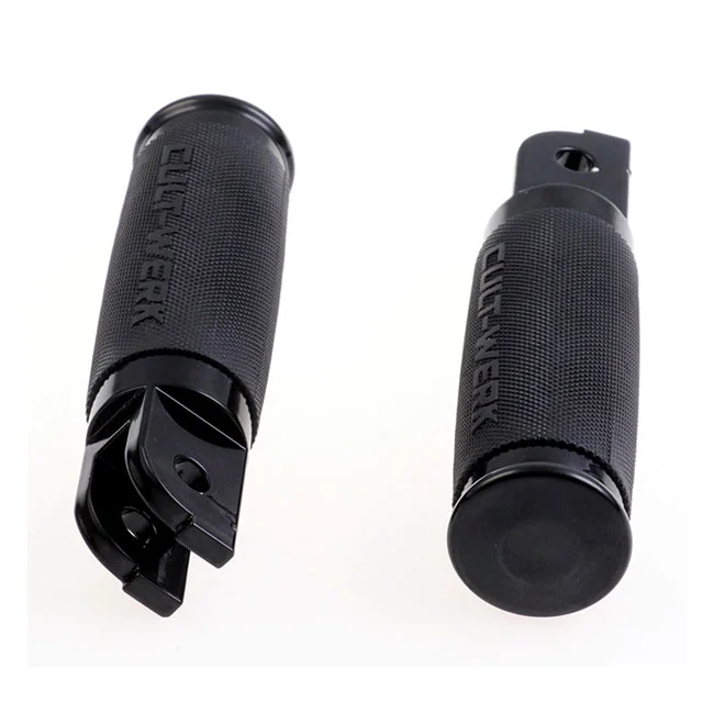Cult-Werk ''Racing'' rider foot peg set. Gloss black
