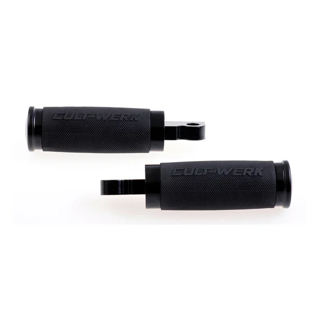 Cult-Werk ''Racing'' rider foot & shift peg set. Gloss black