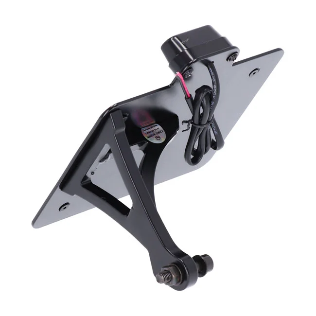 Cult-Werk Side mount license plate bracket, black. CH