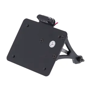 Cult-Werk Cult-Werk, side mount license plate bracket, black. CH
