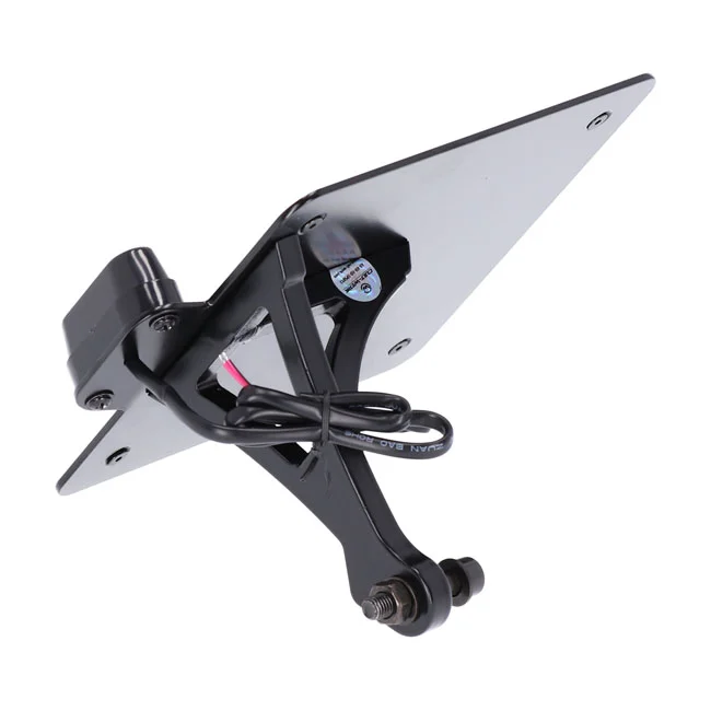 Cult-Werk Side mount license plate bracket, black. Italy