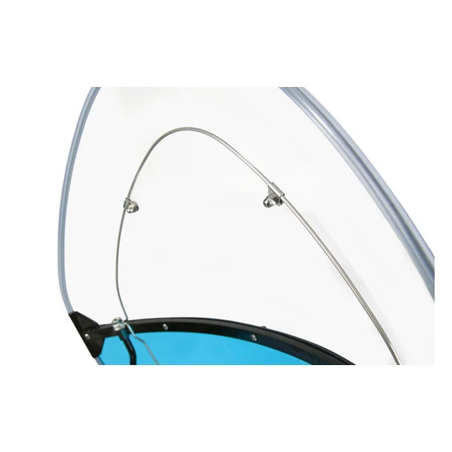 National Cycle NC, ''Vintage'' reproduction beaded windshield. Blue lower