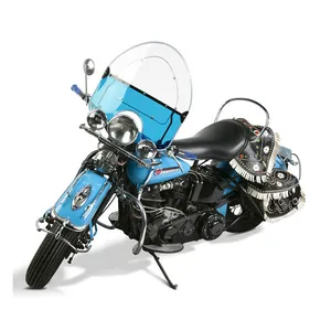 National Cycle NC, ''Vintage'' reproduction beaded windshield. Blue lower