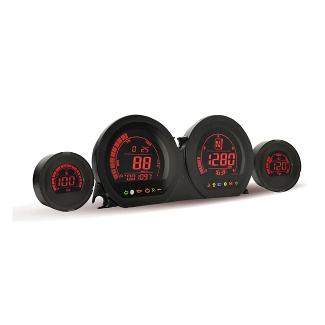 Koso HD-03 4-piece 2-color gauge kit for Touring