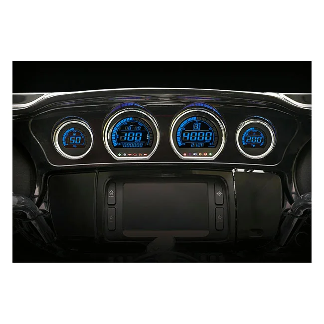 Koso HD-03 4-piece 2-color gauge kit for Touring