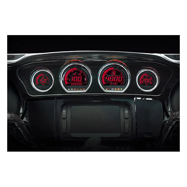 Koso HD-03 4-piece 2-color gauge kit for Touring