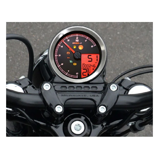 Koso HD-01-04 95mm speedometer / tachometer. Silver