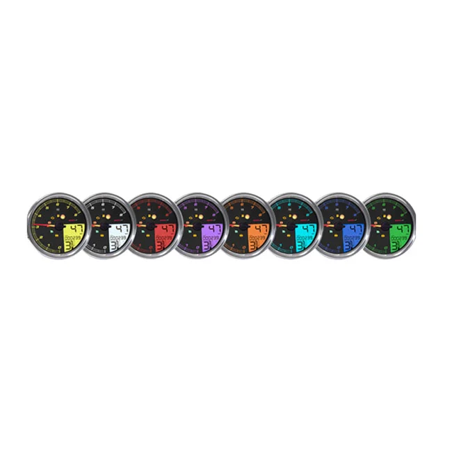 Koso HD-05 speedometer / tachometer. Chrome bezel