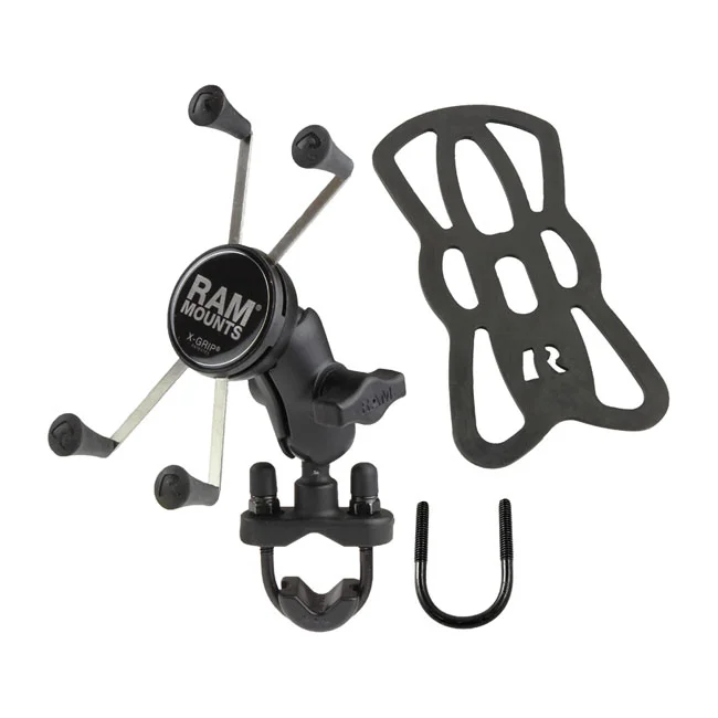 RAM Mounts Mounts, X-Grip Phone mount w/U-Bolt base. Large phones