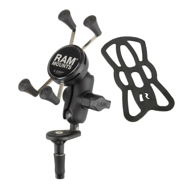 RAM Mounts Mounts, X-Grip Phone mount w/fork stem base. Small phone