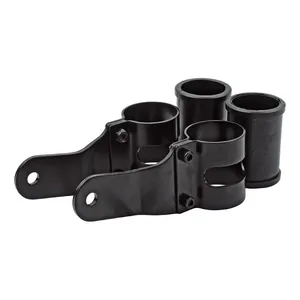 MCS Uni-basic headlamp bracket assembly. Black. 38-42mm