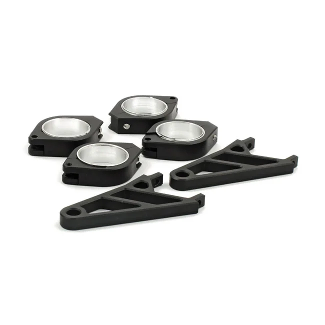 MCS Fingers, adj. headlamp bracket assembly 38-41mm. Black - 943224