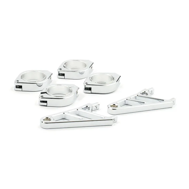 MCS Fingers, adj. headlamp bracket assembly 50/52/54mm. Chrome - 943229