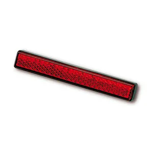 MCS Universal B-Seen reflector. Rectangular. 100x13mm. Red