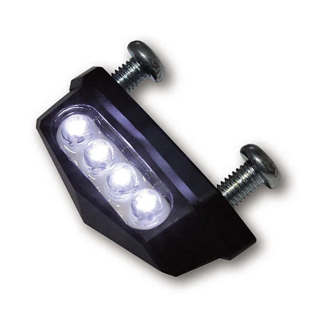 MCS LED license plate light quadro, black. ECE appr. - 943524