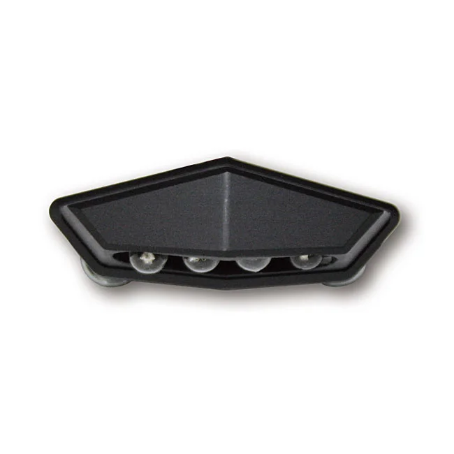 MCS LED license plate light quadro, black. ECE appr. - 943524