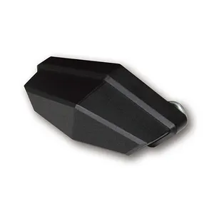 MCS LED license plate light quadro, black. ECE appr.