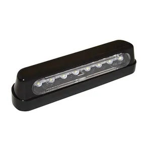MCS LED license plate light maywood, black. ECE appr.