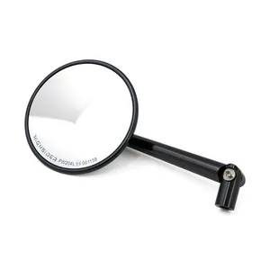 MCS Montana round mirror. Black, l&r