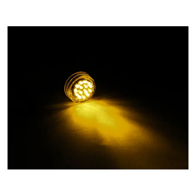 MCS Micro disc, LED turn signals. Black. Clear lens - 943883