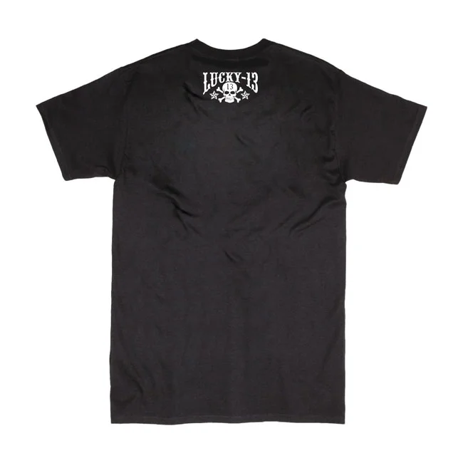 Lucky 13 13 Skull Stars t-shirt black