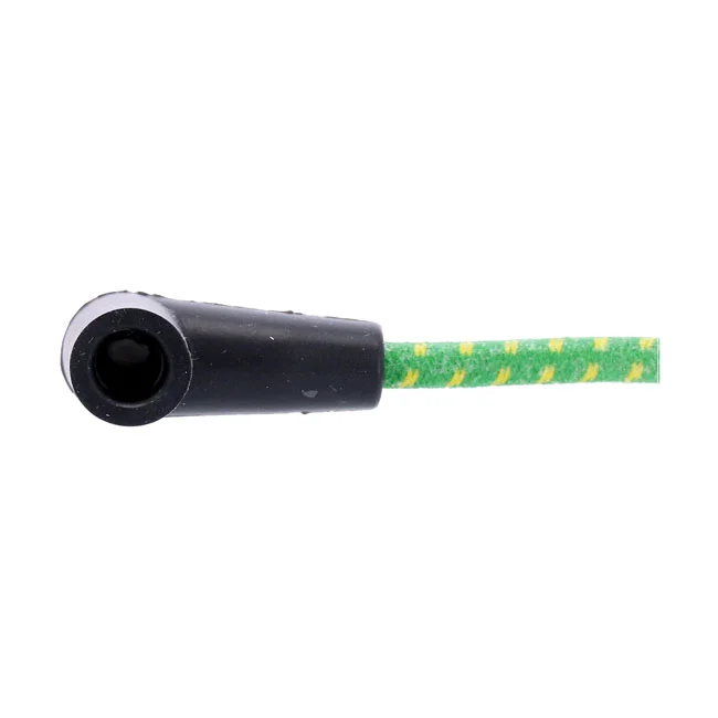 MCS Universal 40" spark plug wire set. Cotton cloth green/yellow - 946503