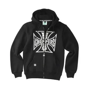 West Coast Choppers WCC OG logo zip hoodie black