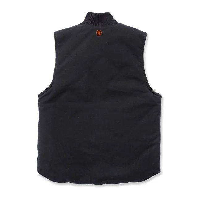 West Coast Choppers WCC Heavy duty canvas work vest black