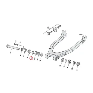MCS Spacer, swingarm bearing. Outer