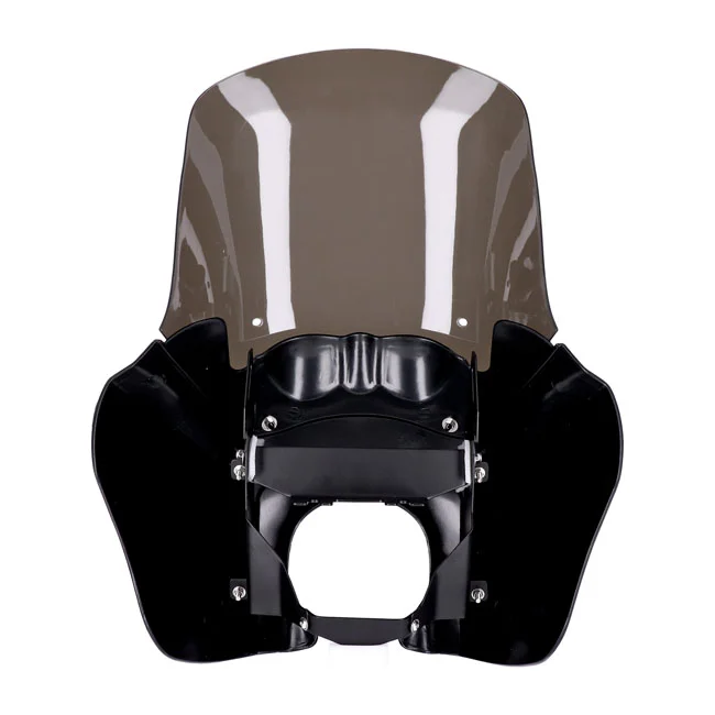MCS Headlamp fairing. Gloss black. Tinted windshield - 947445
