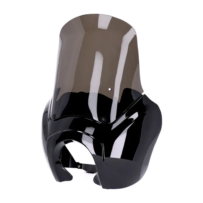 MCS Headlamp fairing. Gloss black. Tinted windshield - 947445