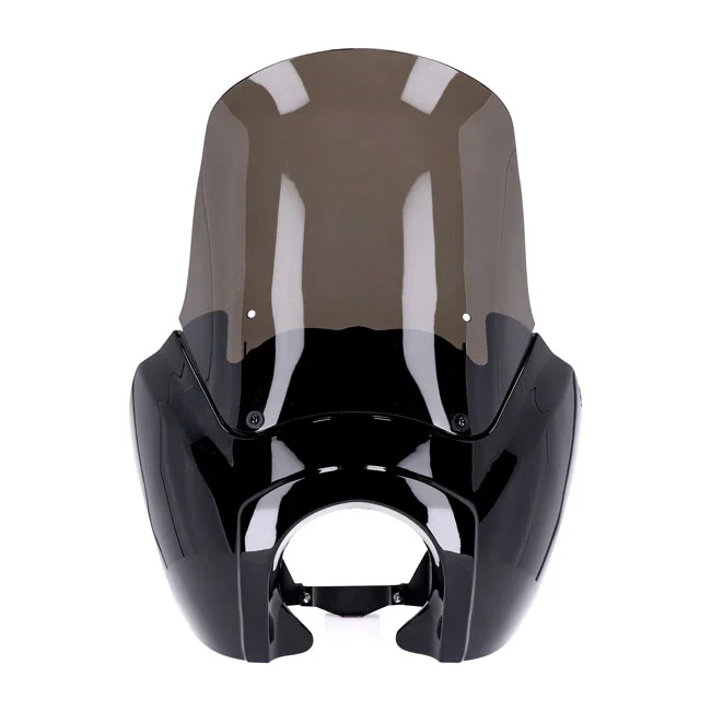 MCS Headlamp fairing. Gloss black. Tinted windshield - 947445
