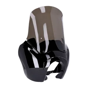 MCS Headlamp fairing. Gloss black. Tinted windshield