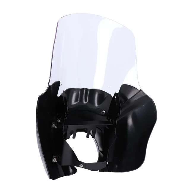 MCS Headlamp fairing. Gloss black. Clear windshield - 947446