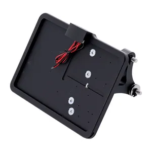CPV CPV, ''slide-in'' license plate bracket. Side mount, Black