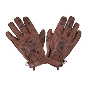 By City By City Second skin gloves brown tattoo