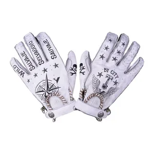 By City By City Second skin gloves white tattoo
