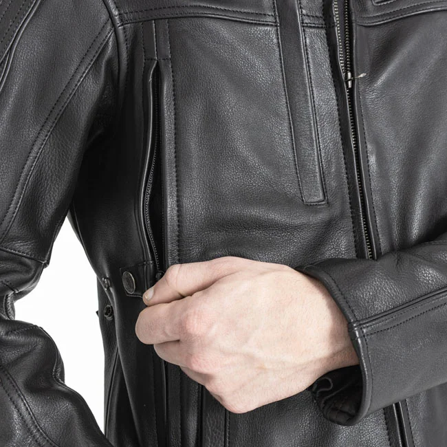 John Doe Doe Technical Leather jacket with XTM black