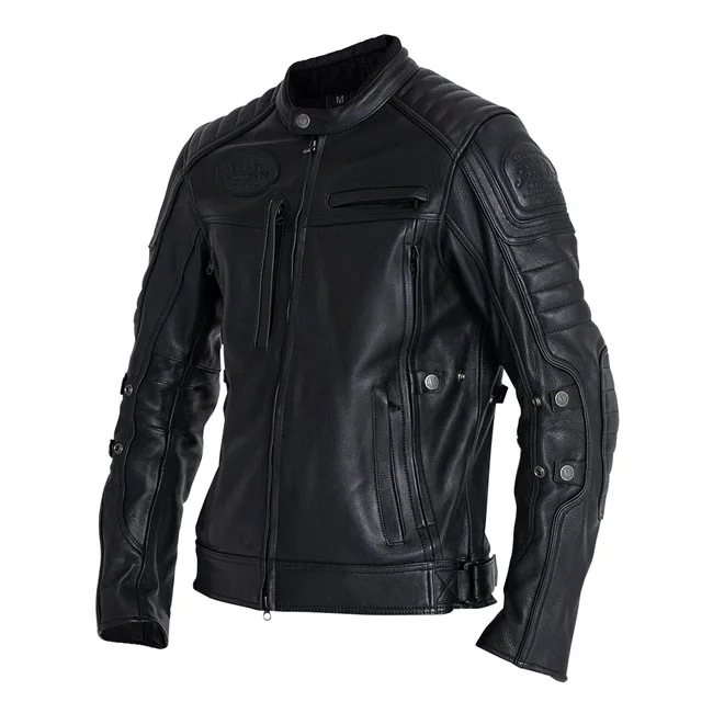 John Doe Doe Technical Leather jacket with XTM black