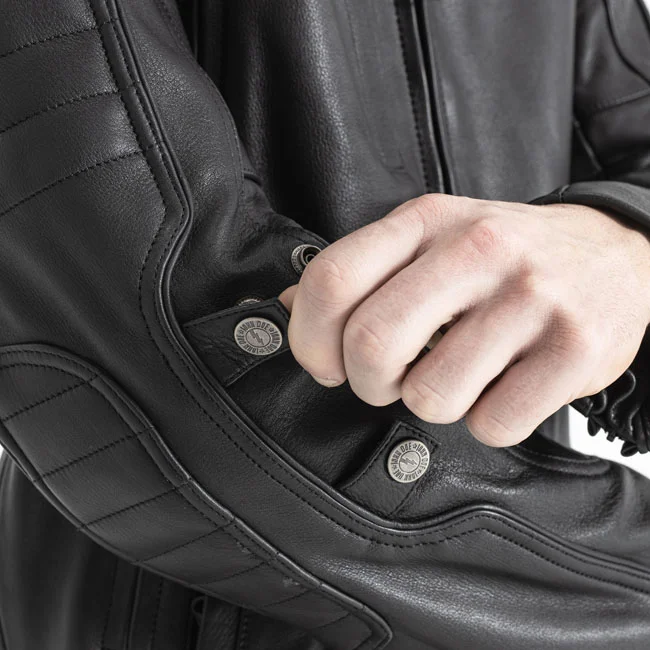 John Doe Doe Technical Leather jacket with XTM black
