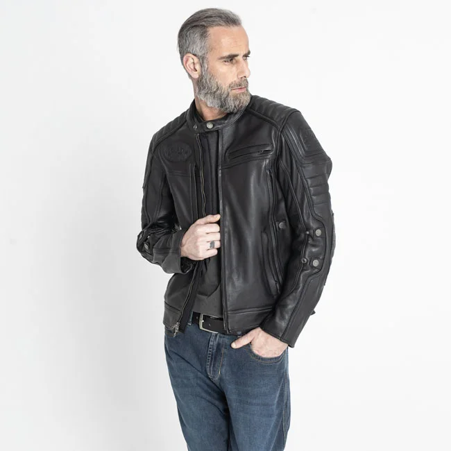 John Doe Doe Technical Leather jacket with XTM black