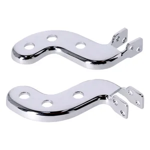 MCS Passenger foot peg bracket kit. Chrome