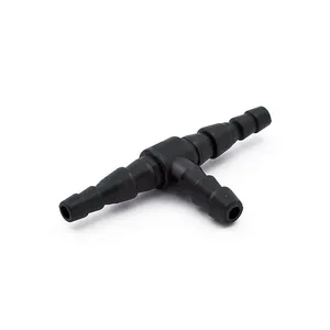 MCS Oil hose tee. 3-way. Black