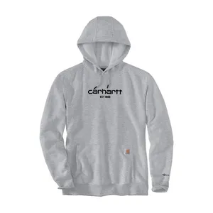 Carhartt Carhartt Logo graphic hoodie asphalt heather