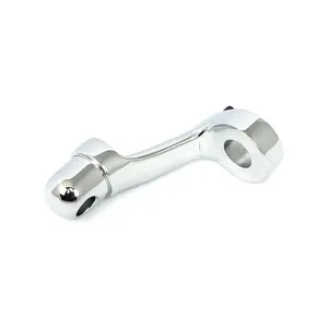 MCS XL Sportster rider foot peg bracket, right. Chrome