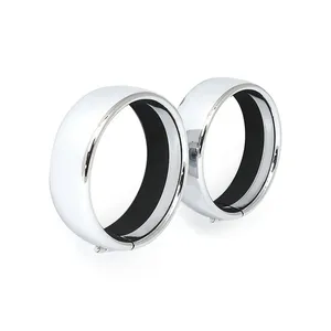 MCS Recessed trim rings. 4.5" spotlamp. Chrome